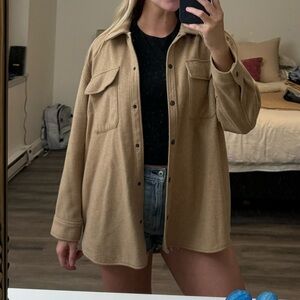 OLD NAVY BROWN UTILITY SHACKET